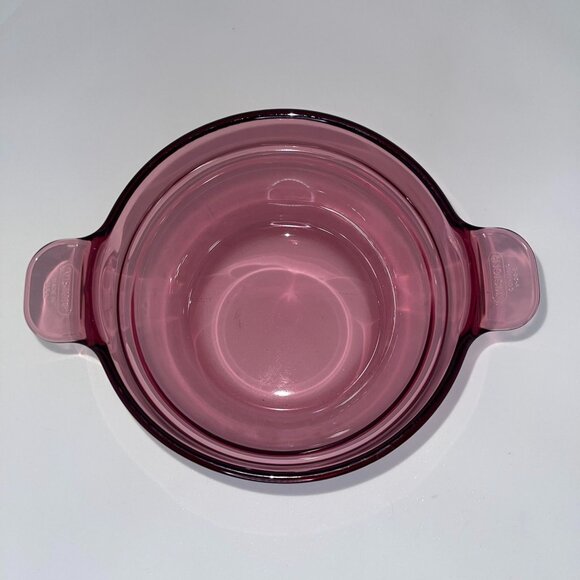 Rare Vintage Corning Ware Double Boiler Insert Lid V20B Vision Purple Cranberry - Picture 4 of 9